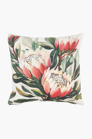 Printed Shannon Protea Scatter Cover Only, 50x50cm