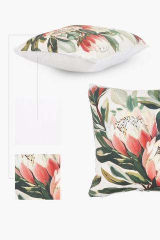 Printed Shannon Protea Scatter Cover Only, 50x50cm