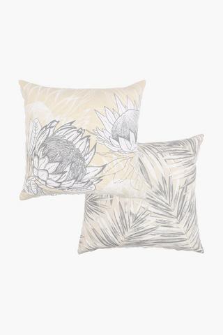 2 Pack Paloma Protea Scatter Cover Only, 45x45cm
