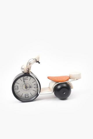 Vintage Scooter Desk Clock, 26cm