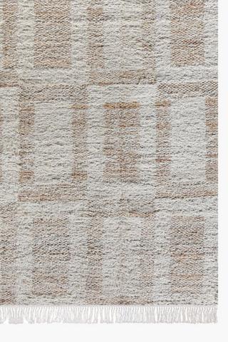 Migny Rustic Geometric Woven Wool Rug, 200x300cm
