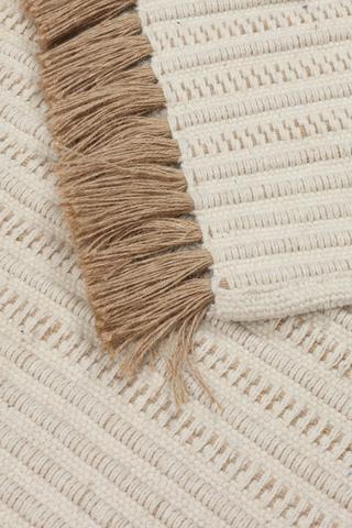 Jute Fringe Rustic Rug, 160x230cm