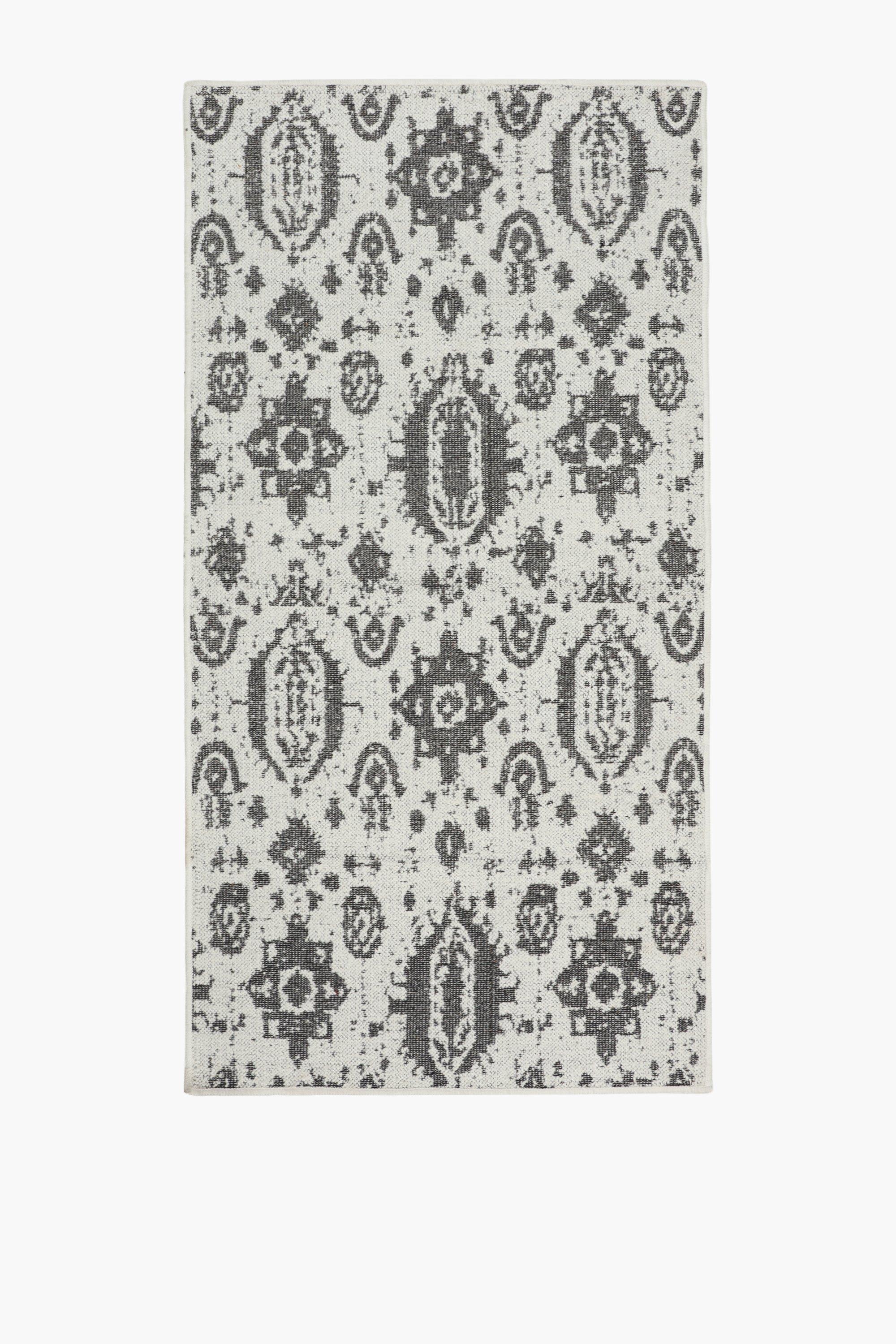 Jacquard Wash Geometric Rug, 70x140cm