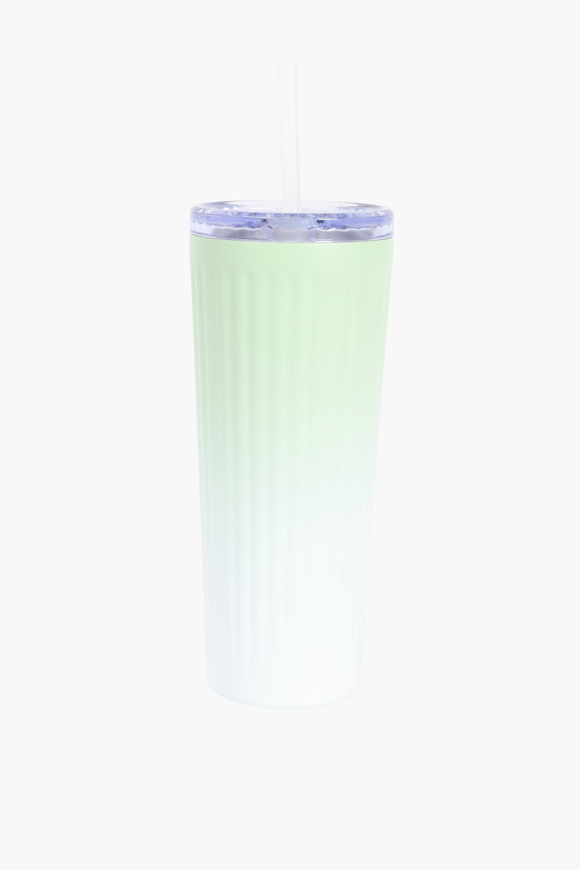 Ribbed Stainless Steel Sippy Cup