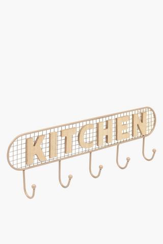 Jasper 5 Hook Kitchen Plaque