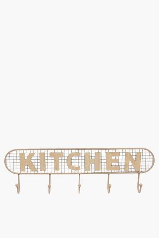 Jasper 5 Hook Kitchen Plaque