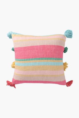 Textured Slub Sumbawa Scatter Cushion, 50x50cm