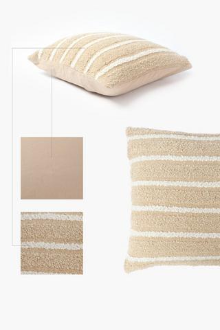 Textured Kolby Stripe Scatter Cushion, 50x50cm
