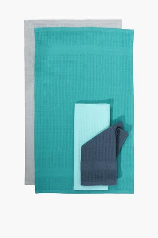 4 Pack 100% Cotton Tea Towels