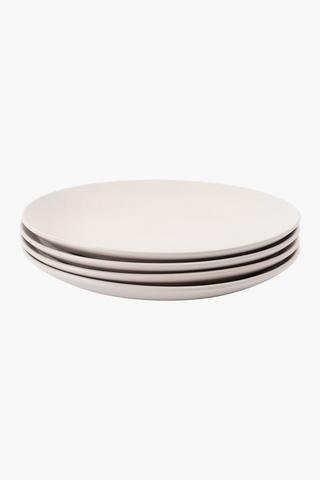 Metro 4 Pack Stoneware Dinner Plates