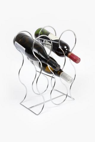 6 Bottle Metallic Wine Rack