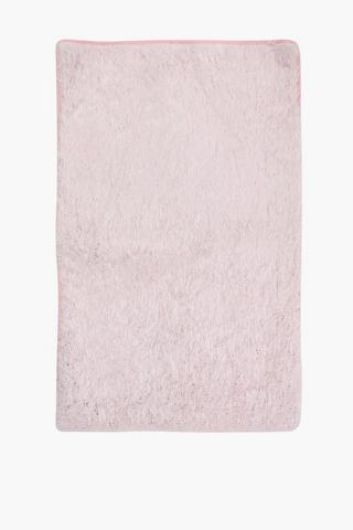 Faux Fur Glitter Rug, 70x110cm