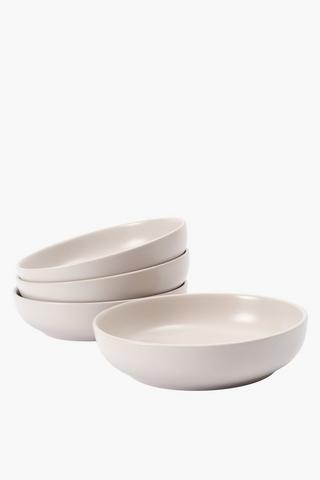 Metro 4 Pack Stoneware Soup Bowls