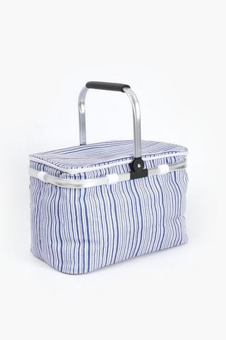 Coastal Stripe Picnic Basket