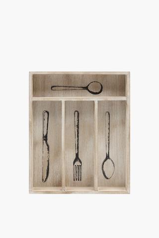 Rooster Cutlery Tray