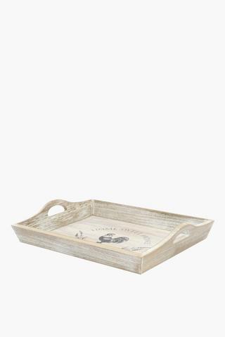 Rooster Wooden Tray