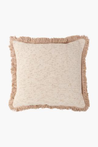 Slub Fray Scatter Cushion, 50x50cm