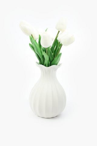 Tulip In Ceramic Vase, 13x33cm