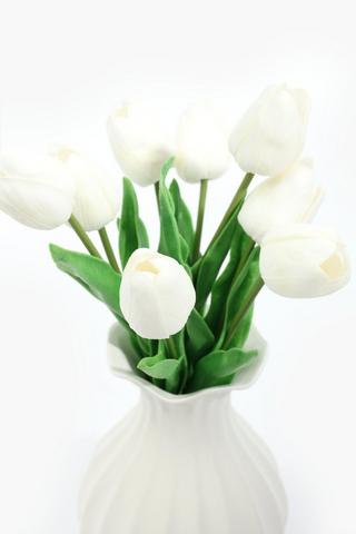 Tulip In Ceramic Vase, 13x33cm