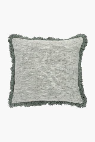 Slub Fray Edge Cotton Scatter Cushion, 50x50cm
