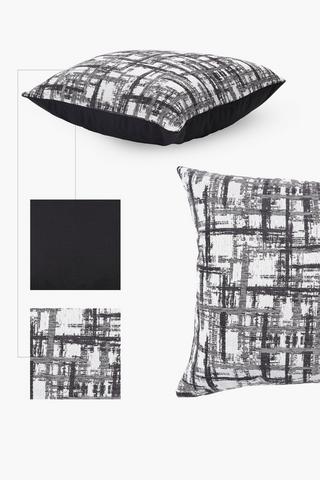 Chenille Astratto Abstract Scatter Cushuion, 60x60cm