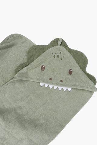 Cory Hooded 3d Dino Cotton Towel