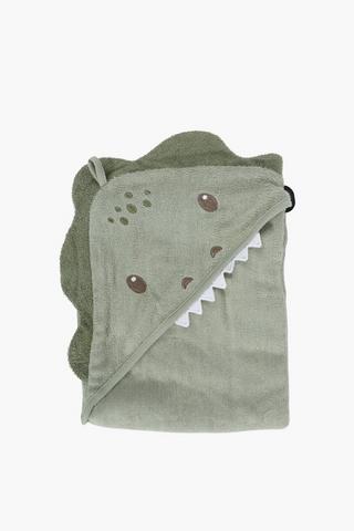 Cory Hooded 3d Dino Cotton Towel