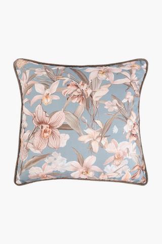 U+g Printed Carme Floral Feather Filled Scatter Cushion, 60x60cm