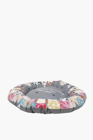 Printed Pet Bed Round, 120cm
