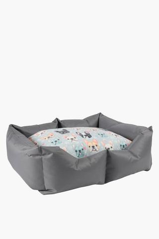 Wtaerproof Printed French Dog Bed