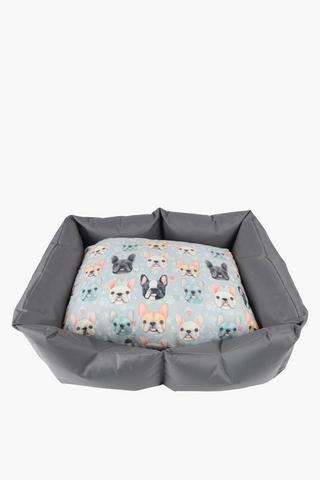 Wtaerproof Printed French Dog Bed