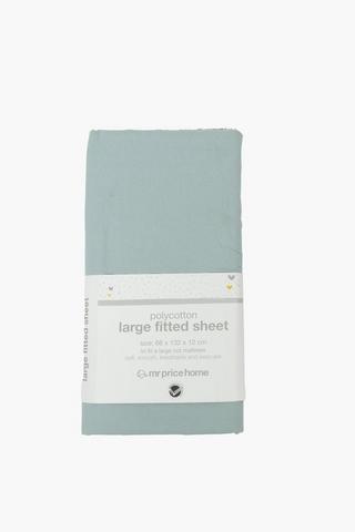 Polycotton Woven Flannel Fitted Sheet