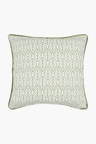 U+g Printed Verde Botanic Feather Filled Scatter Cushion, 60x60cm