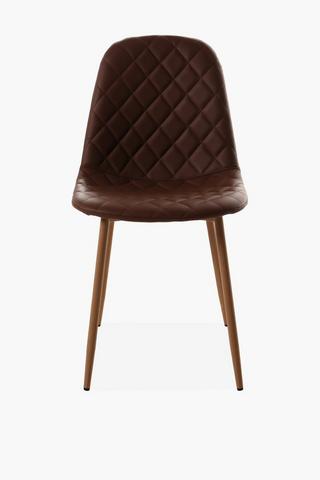 Diam Pu Quilted Dining Chair