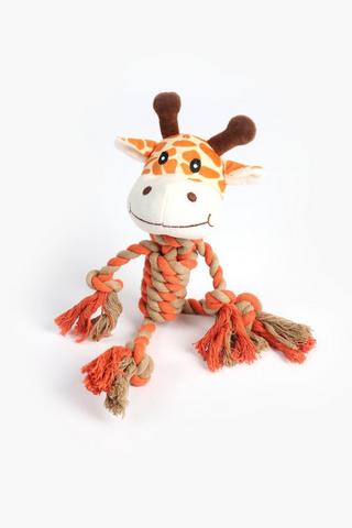 Rope Giraffe Pull Toy, 32x22cm
