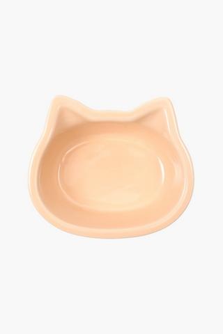 Cat Face Feeding Ceramic Bowl