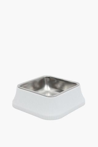 Square Metal Inner Pet Bowl, 22x22cm