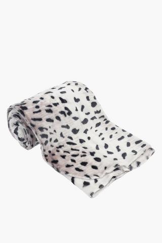 Pet Coral Fleece Leopard Blanket, 75x100cm