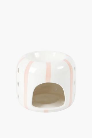 Stripe Oil Burner, 10x12cm