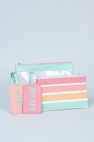 Sunset Set Of 4 Pvc Travel Pouch