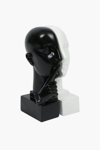 Silence Keeper Bookends, 13x21cm