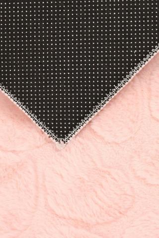 Jacquard Flannel Hearts Rug, 70x110cm