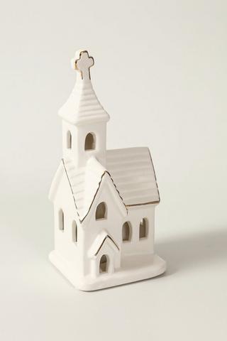 Led Church Statue, 10x22cm