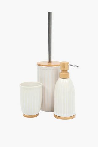 Ceramic Bamboo Stripe Soap Dispenser