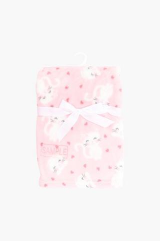 Printed Kitty Cat Blanket, 70x100cm