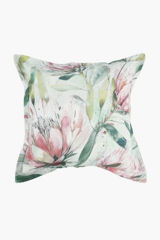 Printed Briar Bee Eater Floral Scatter Cushion, 50x50cm