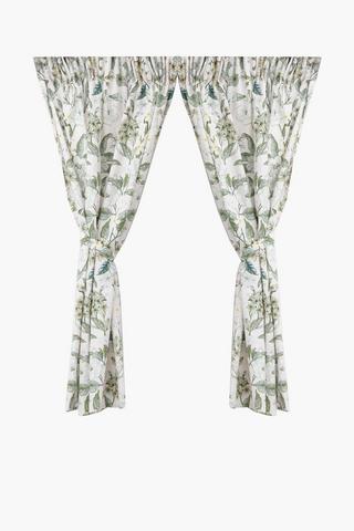 2 Pack Cala Floral Cafe Curtain, 110x120cm