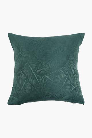 Jacquard Leaf Scatter Cushion Cover, 40x40cm