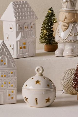 Led Star Bauble Statue, 9.5x11.5cm