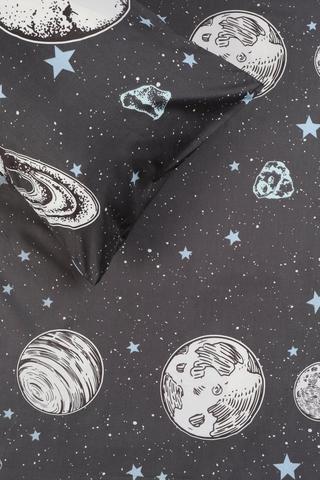 Soft Touch Gabrial Space Reversible Fitted Sheet